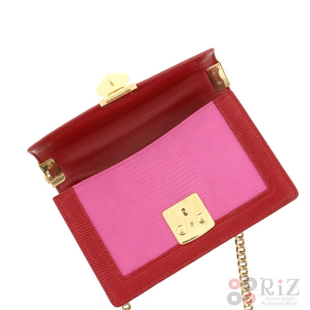 Miu Miu Messenger GD RED Pink Bag Shoulder - Picture 5 of 6